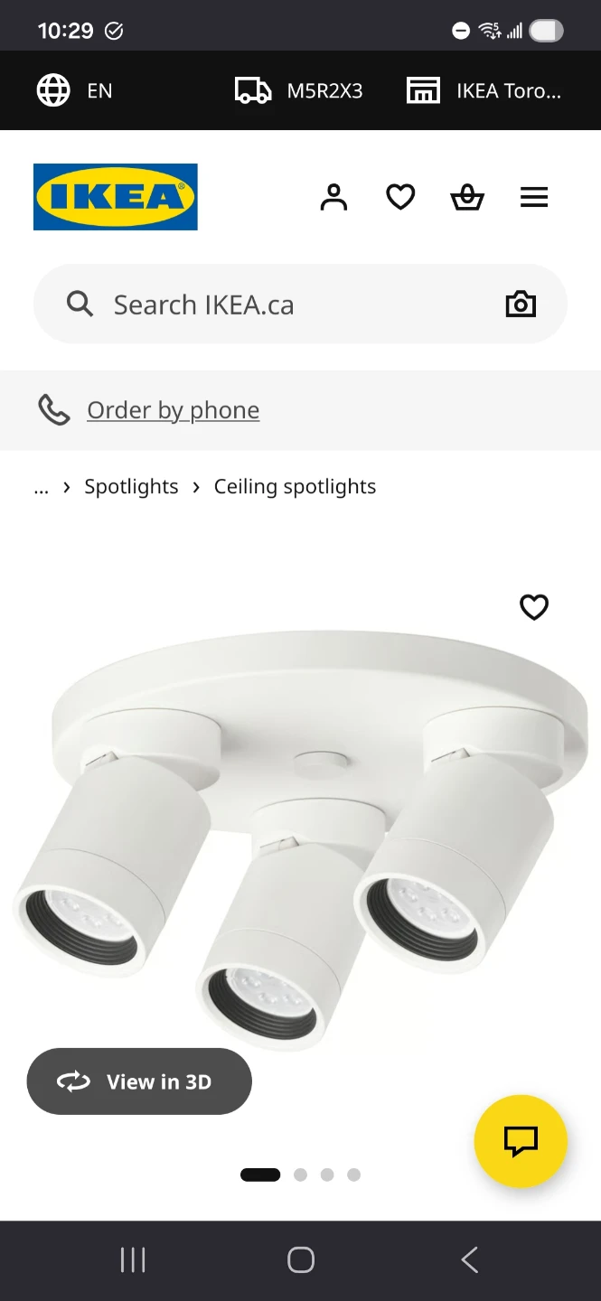 Ikea Nymane Ceiling Light + LED bulbs
