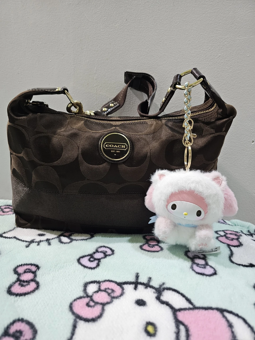 Coach Signature Monogram Hobo Bag - photo 2