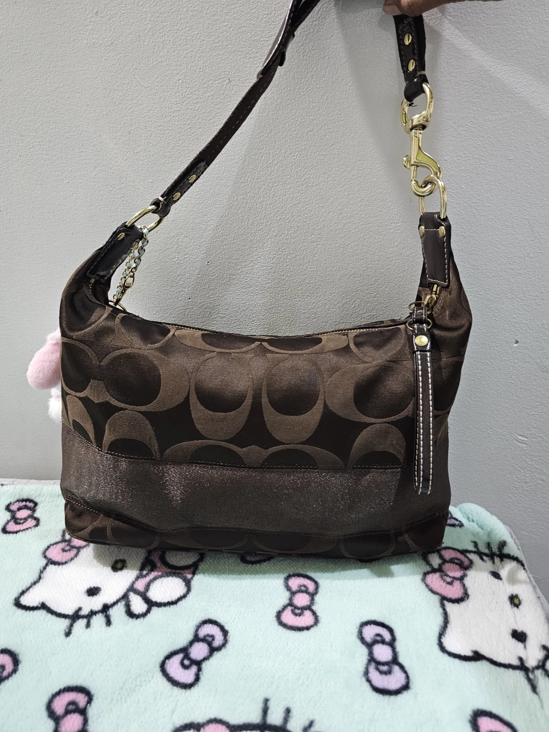 Coach Signature Monogram Hobo Bag - photo 3