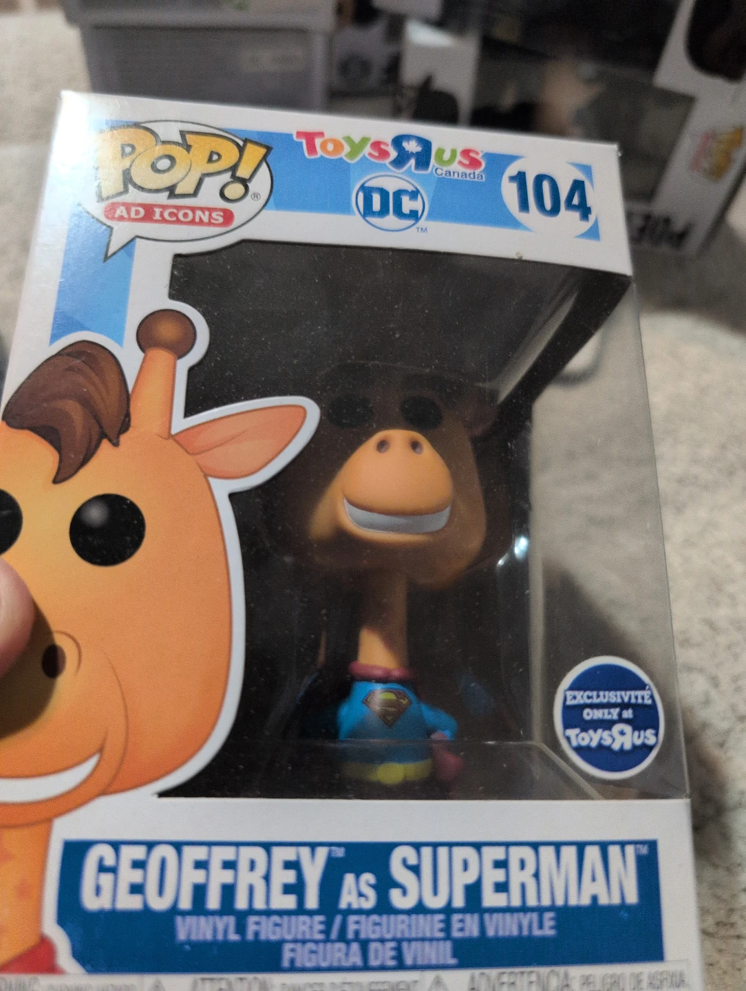 Funko Pop! Geoffrey as Superman #104 Toys R Us Exclusive