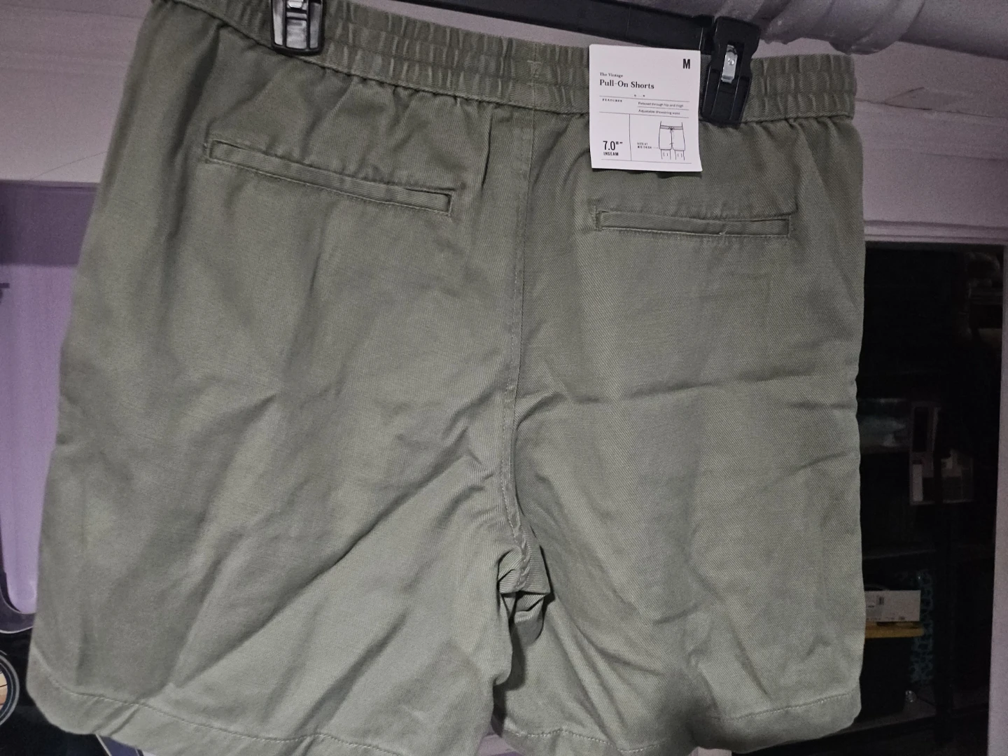 The Vintage Pull-On Shorts - Olive Green - Medium - photo 3