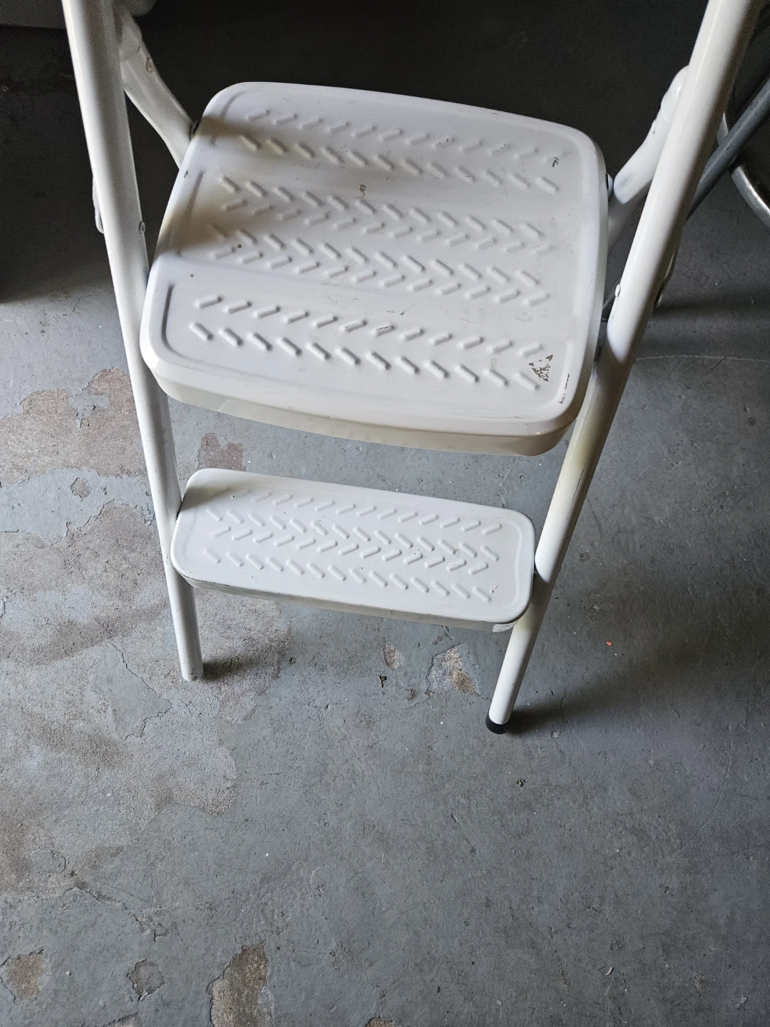 White 2-Step Folding Step Stool Ladder - photo 3