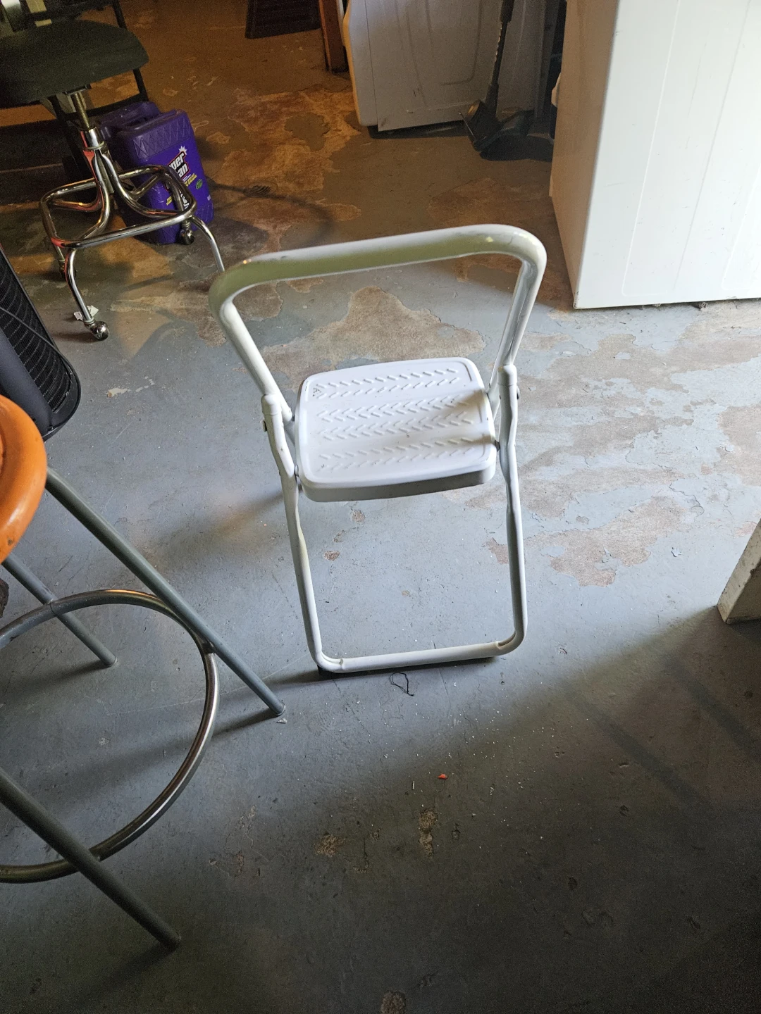 White 2-Step Folding Step Stool Ladder - photo 4