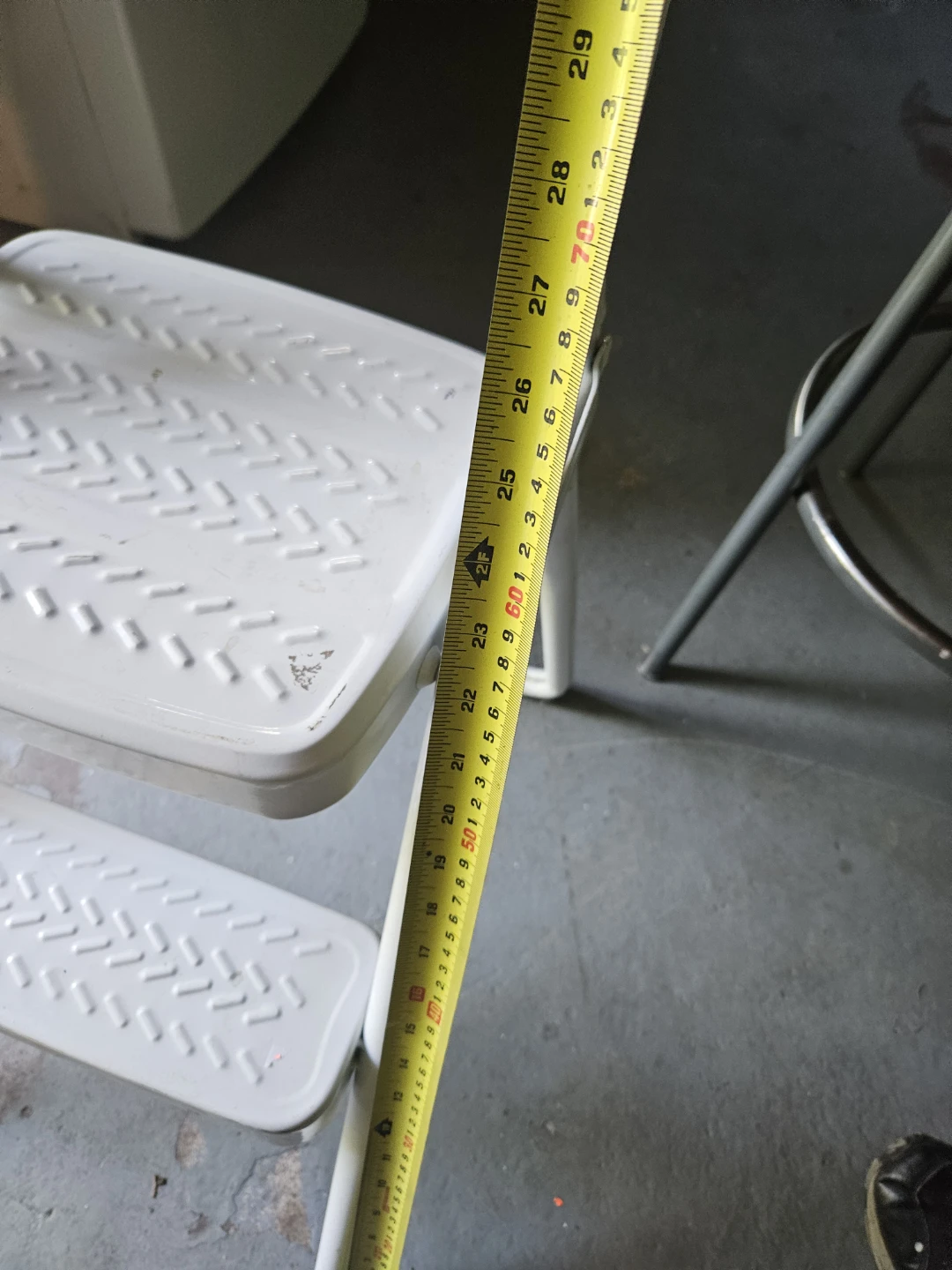 White 2-Step Folding Step Stool Ladder - photo 5