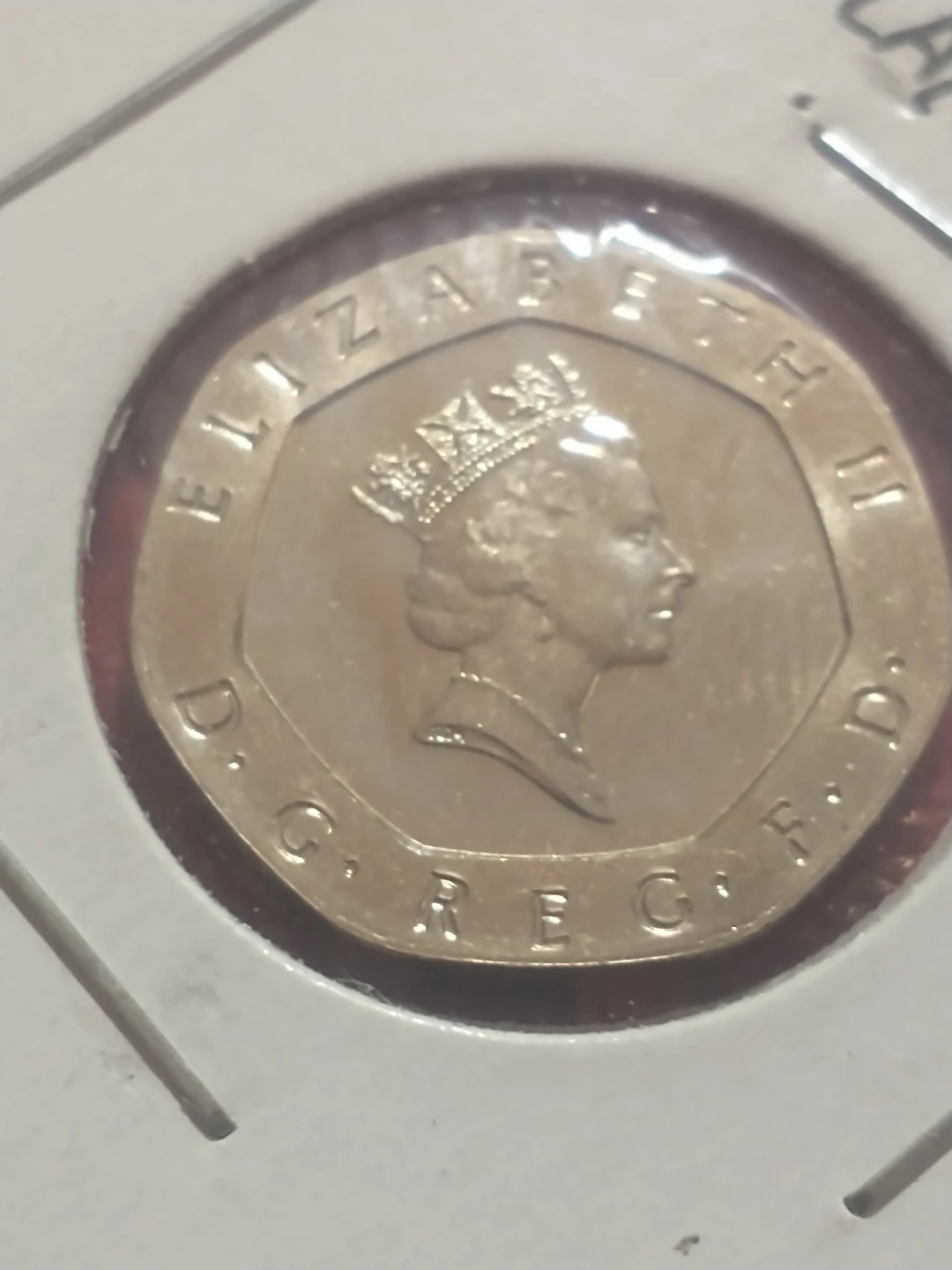 1990 British 20 Pence Coin - Uncirculated Proof - photo 3