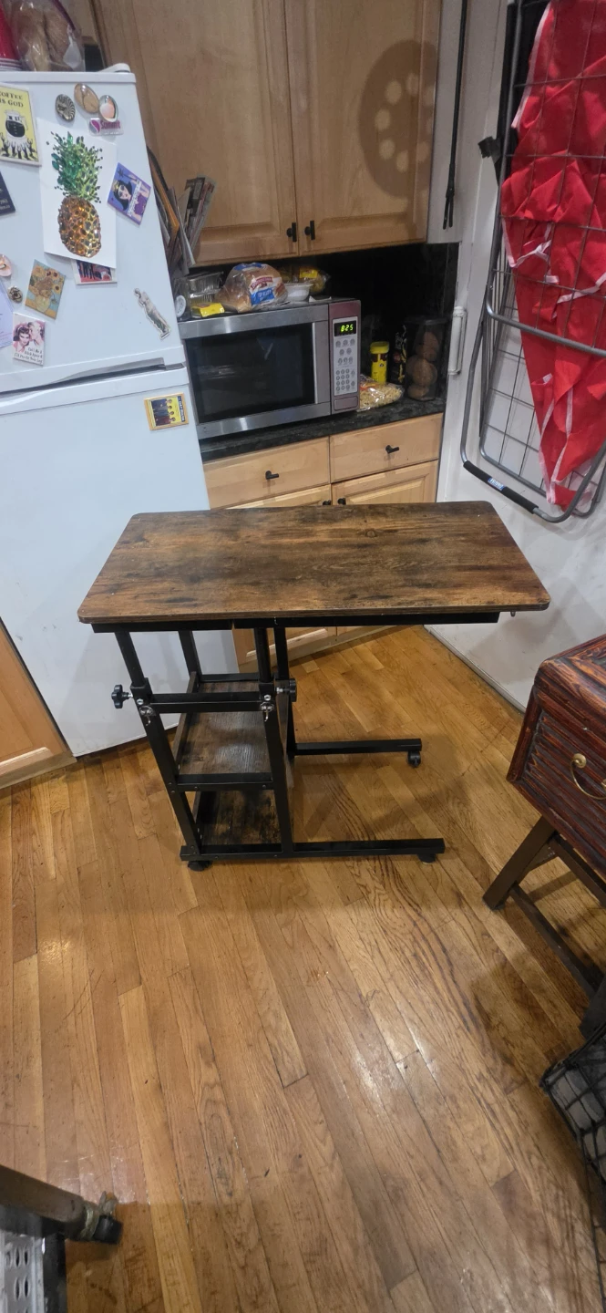 Adjustable Rolling Laptop Desk - photo 2