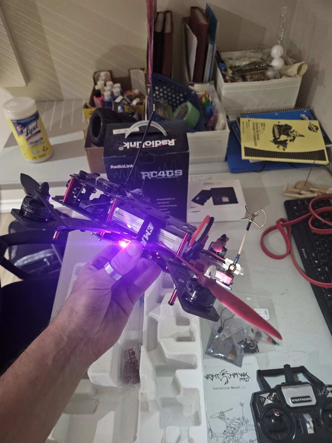 Never used. Nighthawk Pro FPV Drone with RadioLink Controller - photo 3