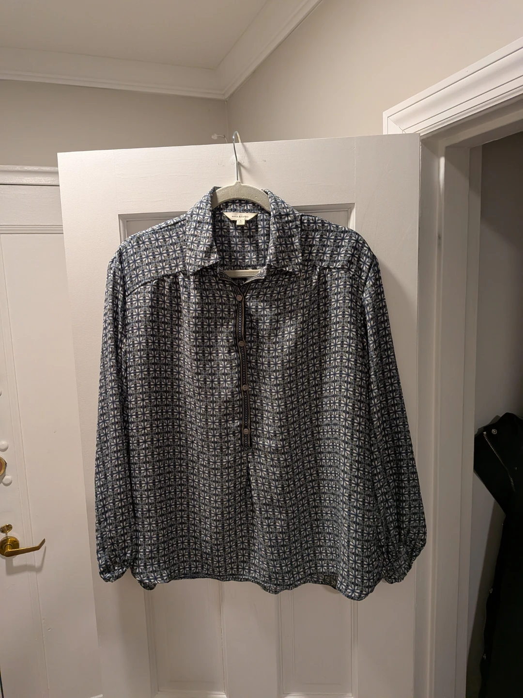 Max Studio Women's Printed Polyester Blouse