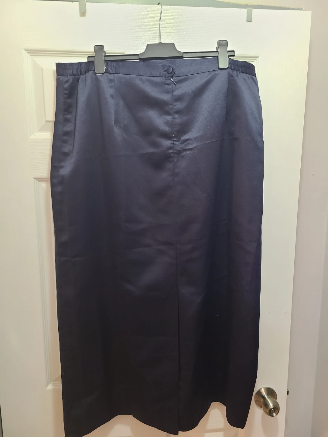 Tradition Plus Navy Blue Satin Skirt - Size 22W