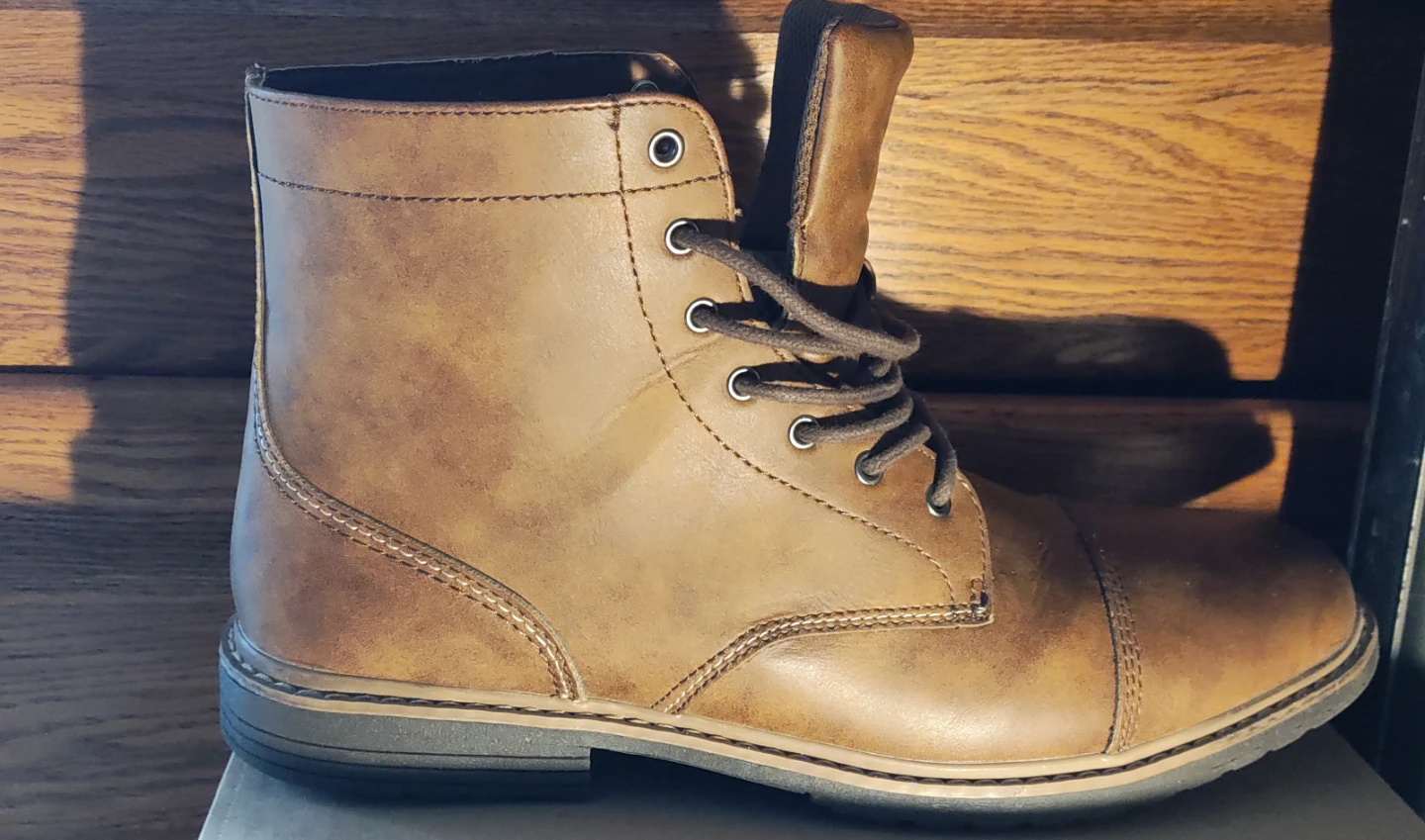 Sonoma Men's Size 12 Medium Brown Faux Leather Boots