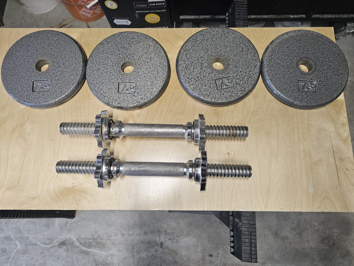 Dumbbell Weights and Push-Up Bars