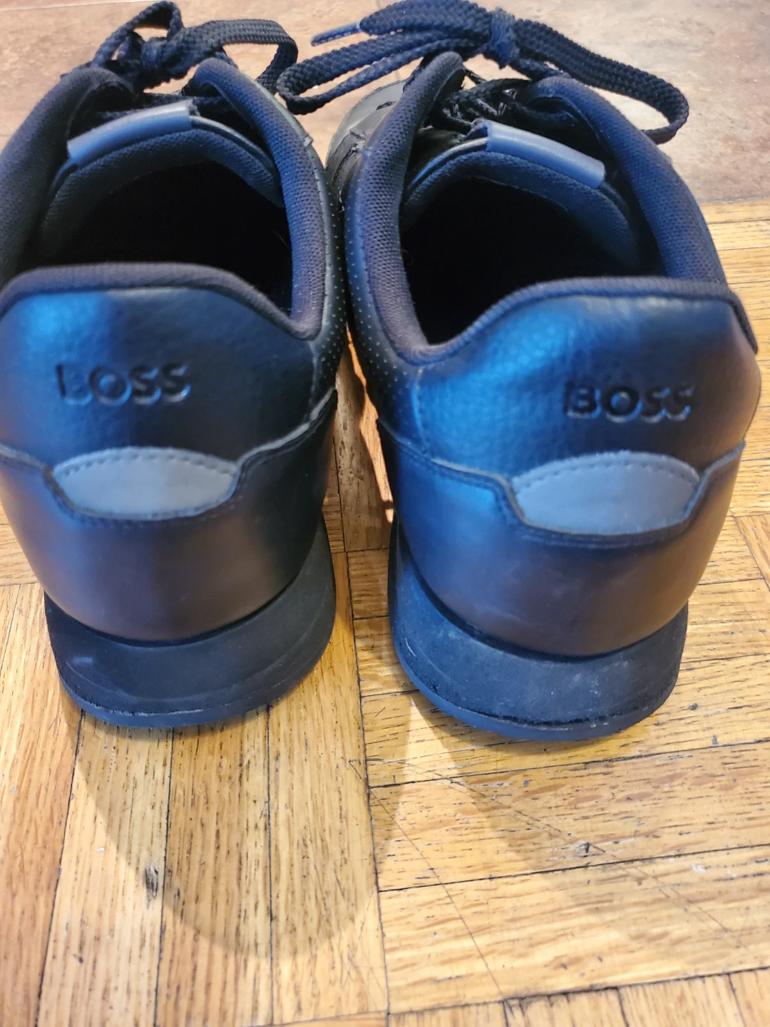 Men's/ Boys Skecher Boss Black Shoes Size 42 - photo 5