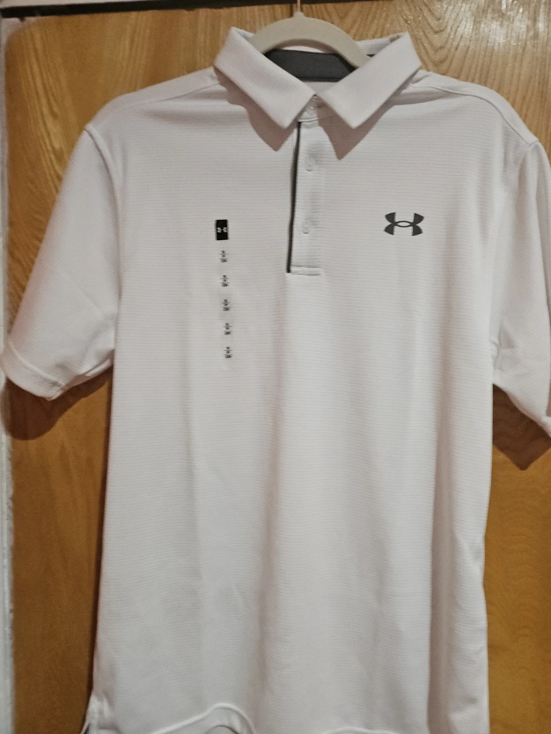 Under Armour White Tech Polo Shirt - Size S/CH