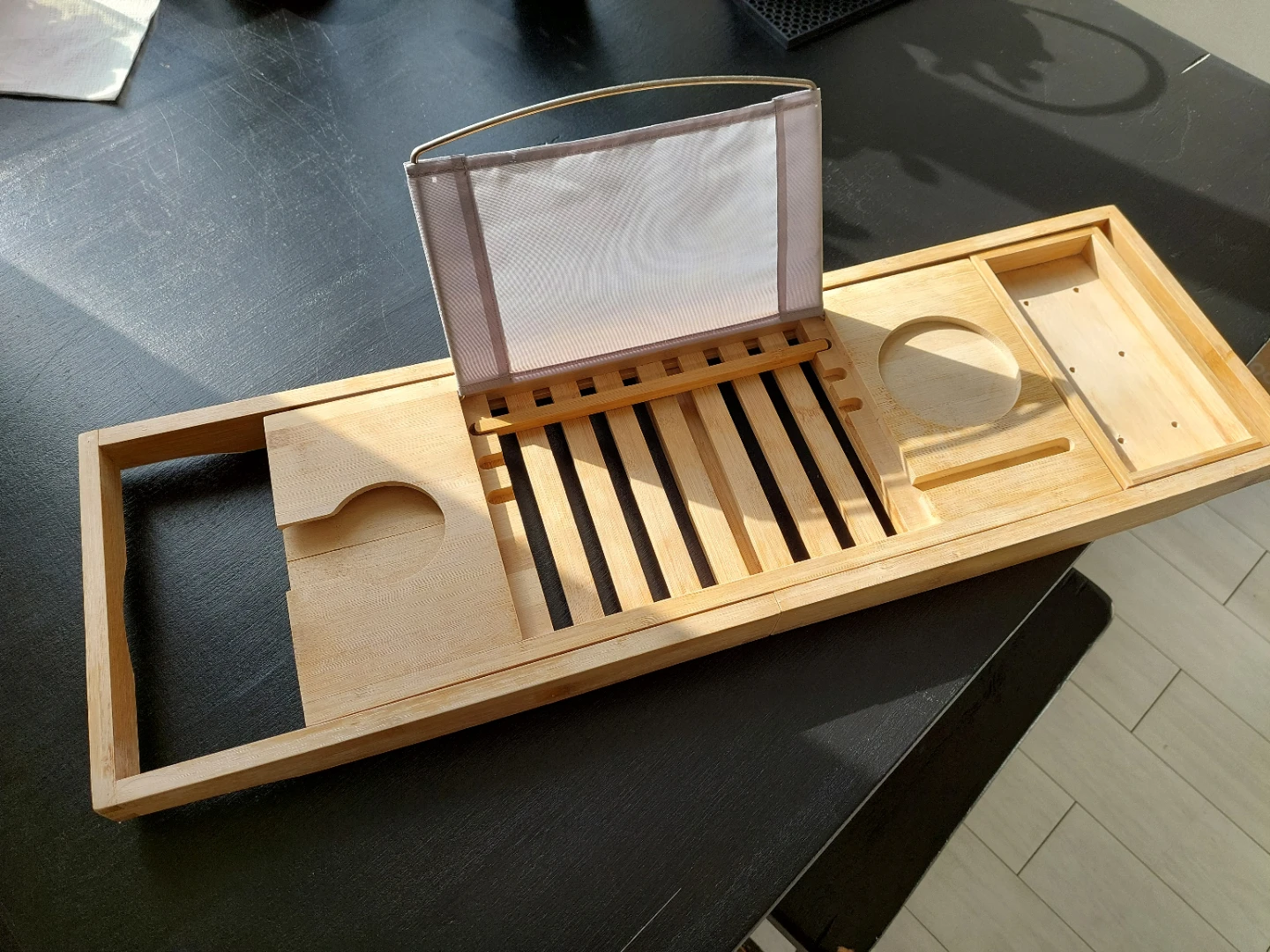 Wooden Bathtub Caddy Tray - photo 3