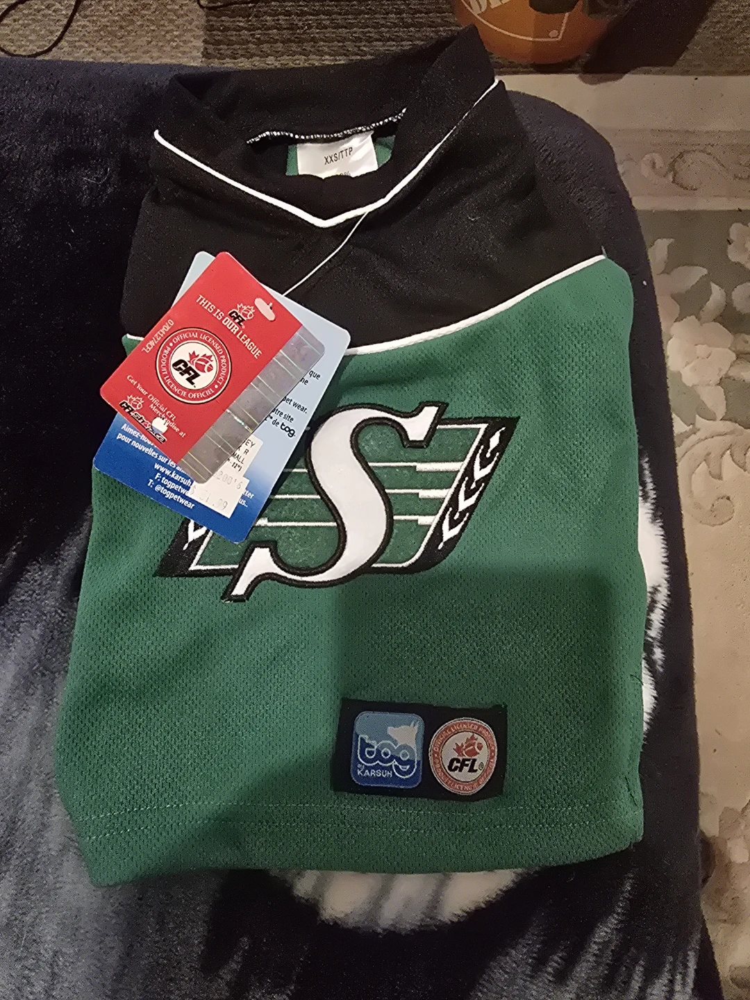 Saskatchewan Roughriders CFL Jersey 5 different sizes.