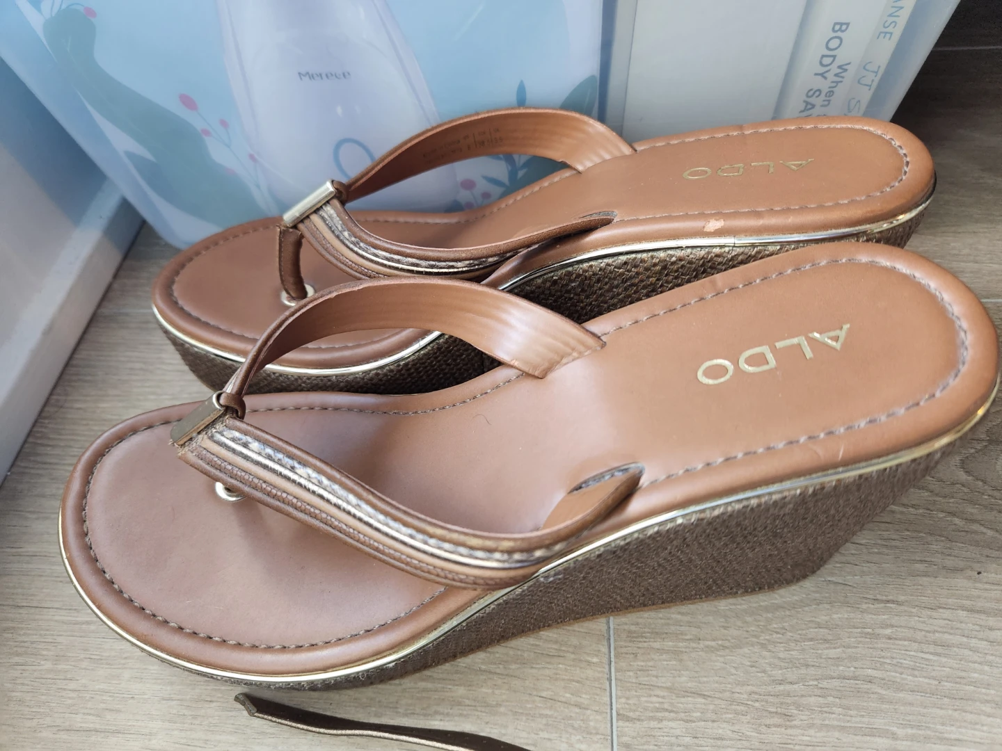 ALDO Wedge Flip Flops