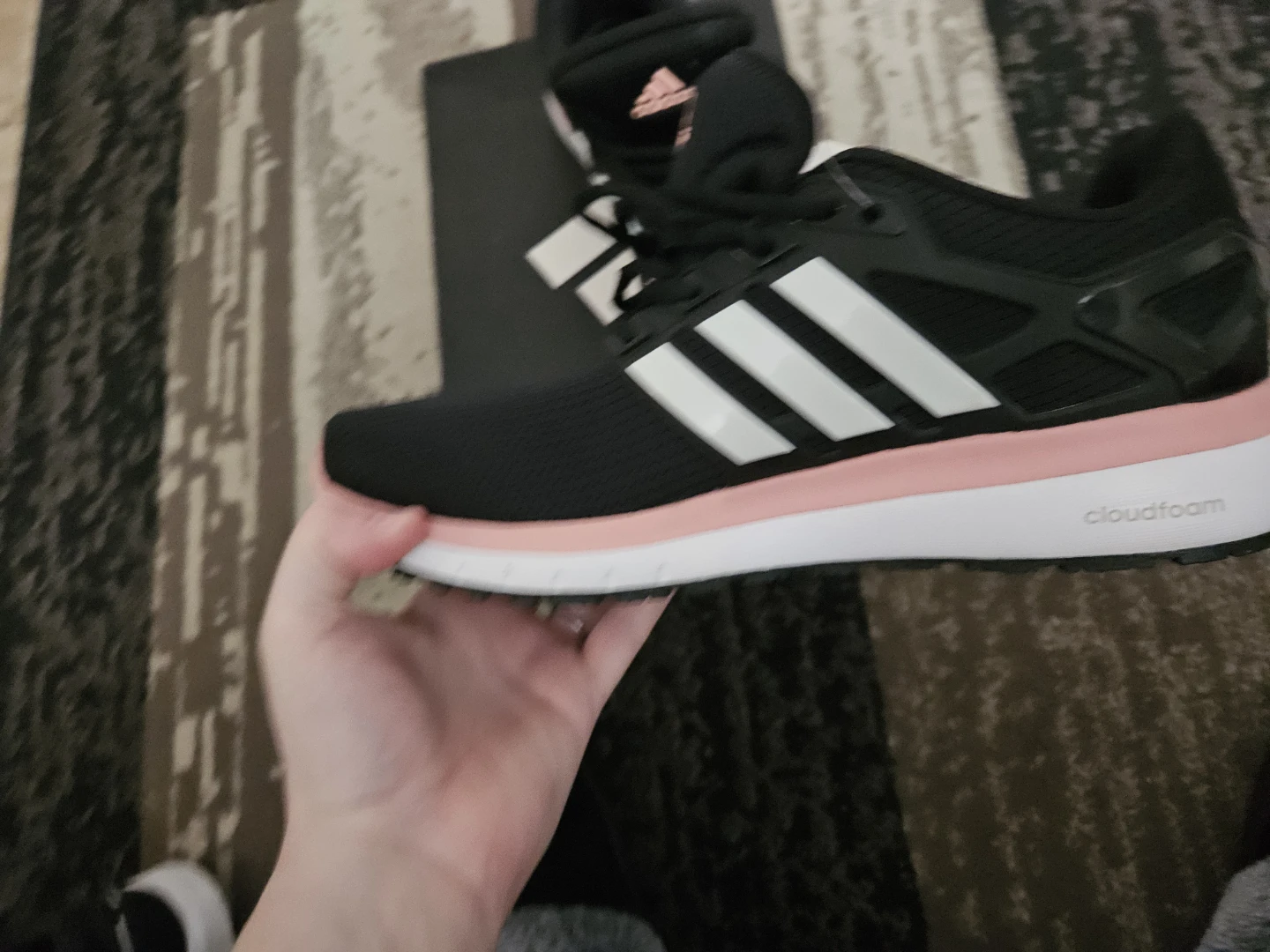 Adidas Cloudfoam Running Shoes - Black/Pink - photo 2
