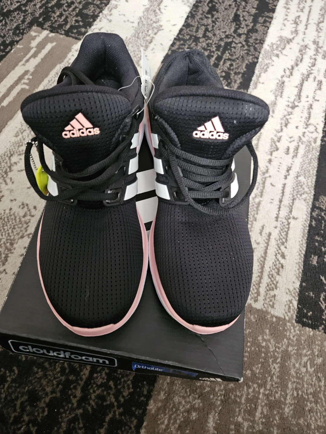 Adidas Cloudfoam Running Shoes - Black/Pink - photo 4