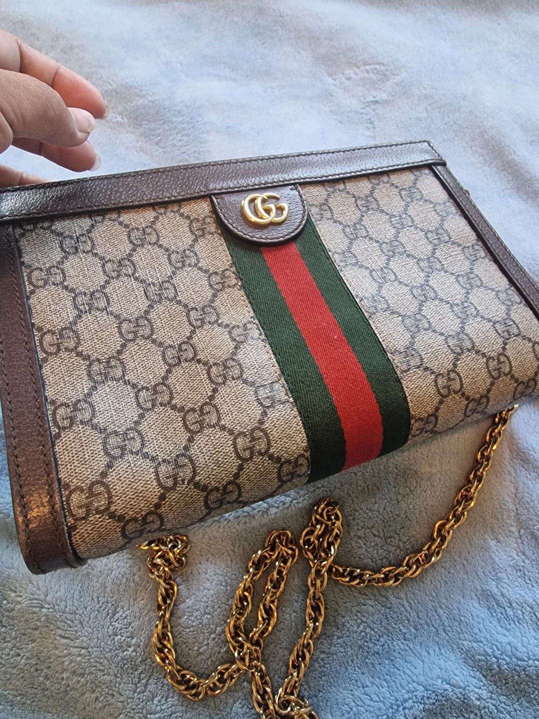 Authentic Gucci GG Supreme Ophidia Shoulder Bag - photo 2