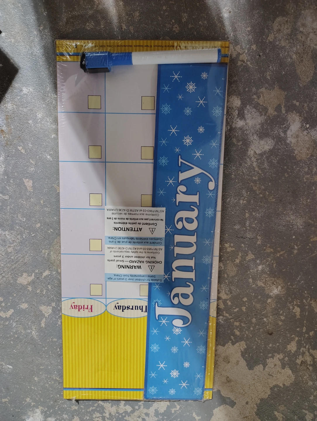 Monthly Wall Calendar with Stickers