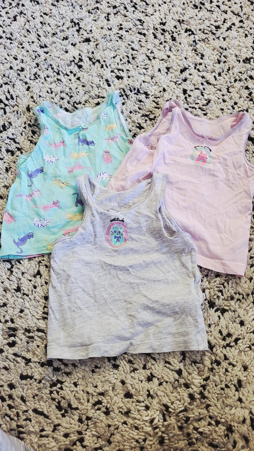 Set of 3 Baby Girls' Tank Tops