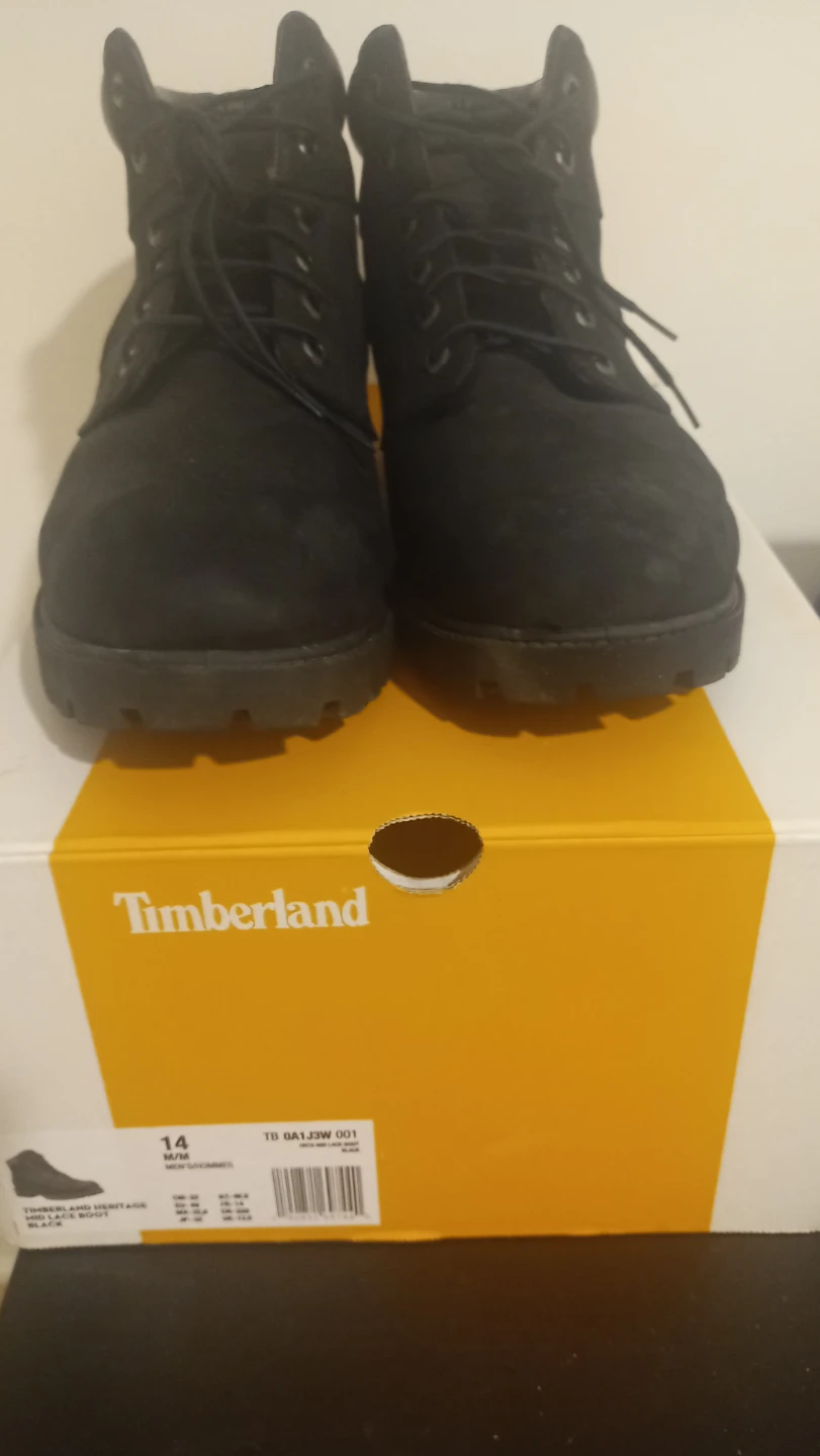 Timberland Heritage Mid Lace Boot - Black - Size 14