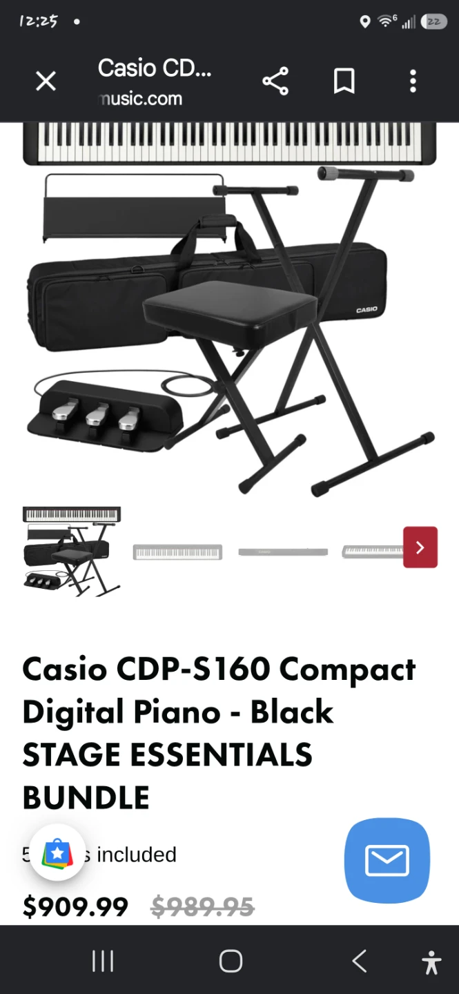Casio CDP-S160 Compact Digital Piano -
