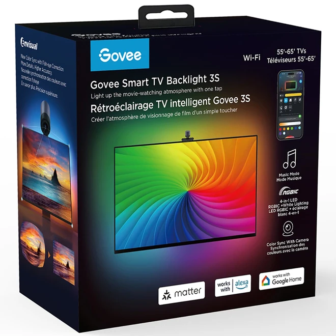 GOVEE Govee 3S 11.8-ft 4-in-1 RGBIC Integrated LED Backlighting