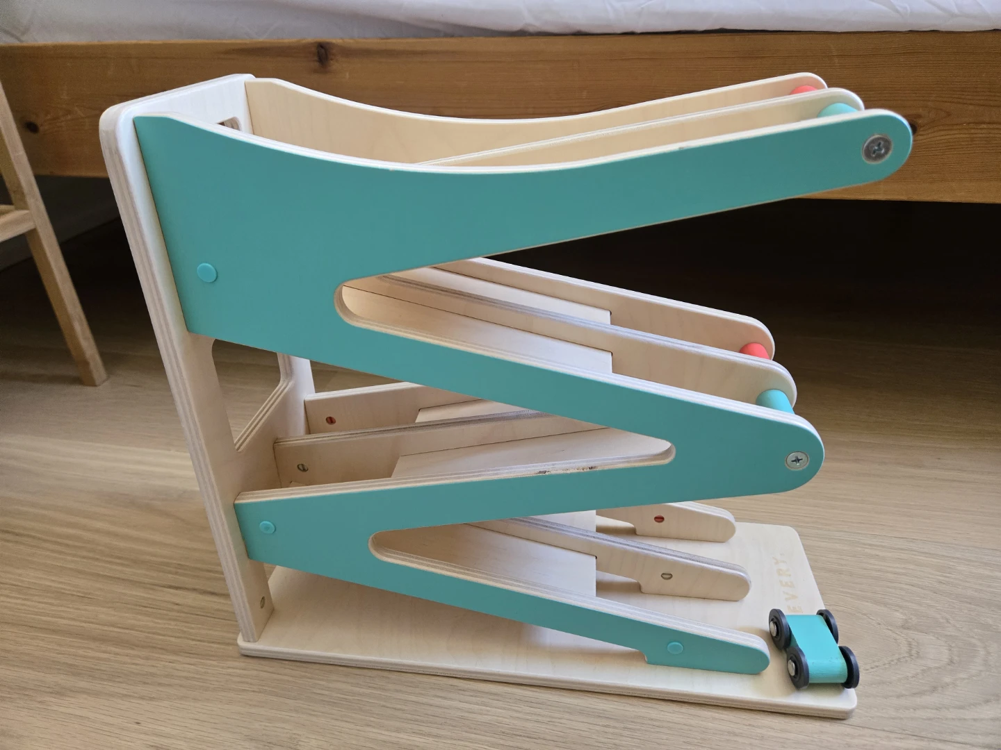 Lovevery Race & Chase Ramp Wooden Toy Montessori Play - photo 2