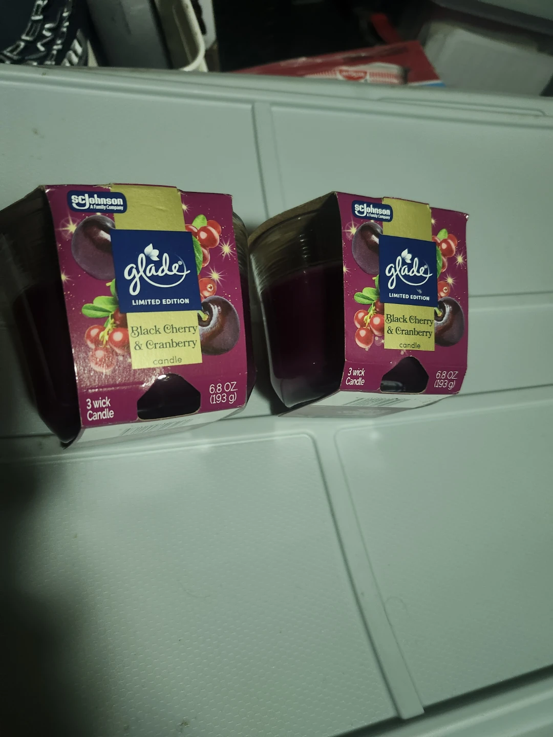 Glade Black Cherry & Cranberry 3 Wick Candle - 2 Pack