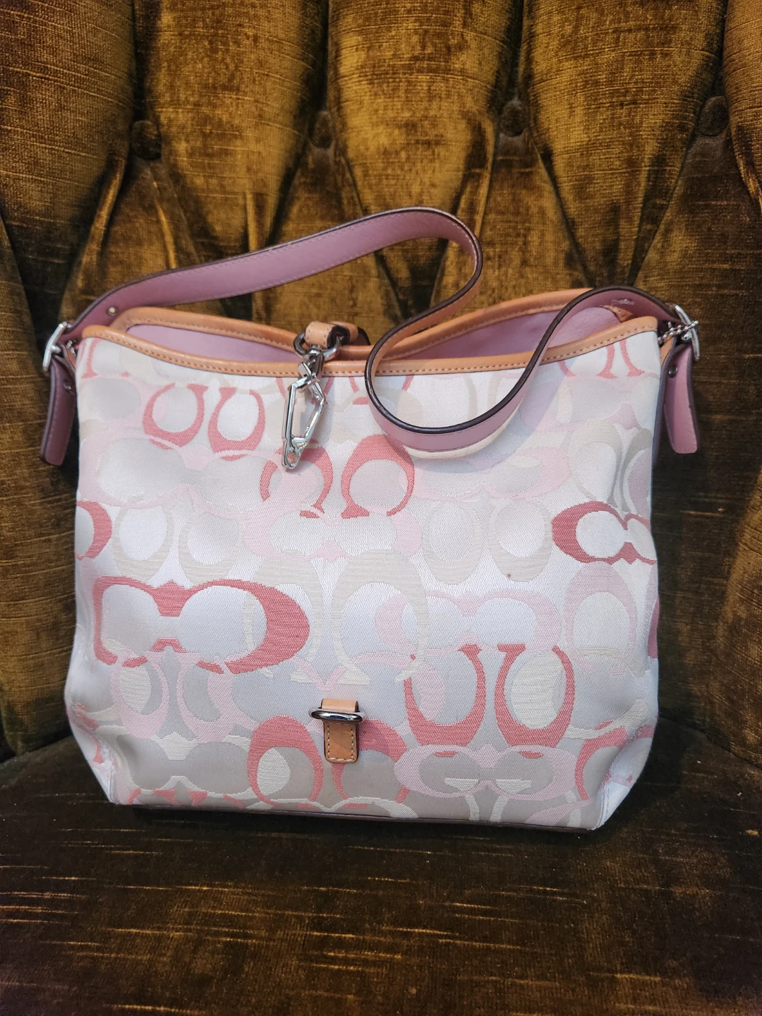 Coach Purses (2) Pink Signature Print & Bright Pink - photo 4