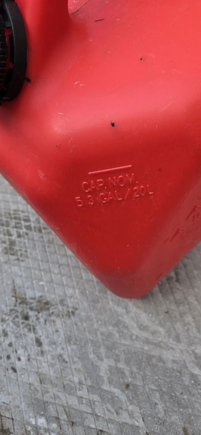 Red 5.3 Gallon Gas Can - photo 2
