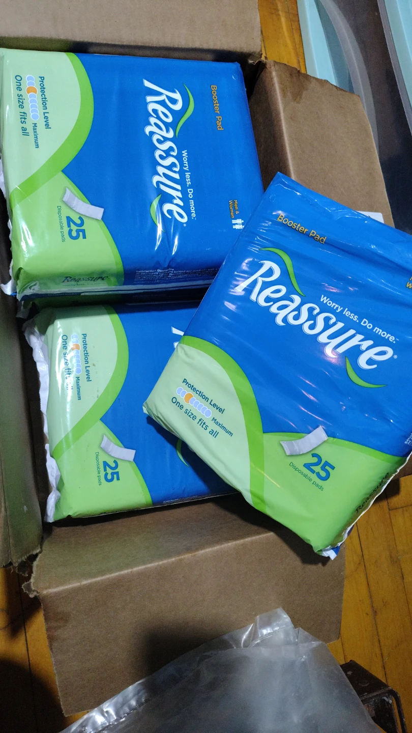 Reassure Booster Pads - 25 ct 5packs total