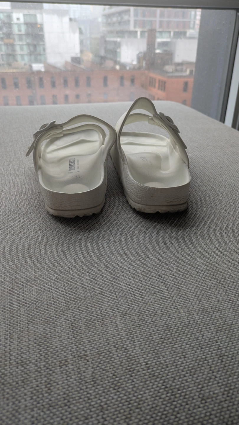 White Birkenstock Arizona EVA Sandals - photo 4