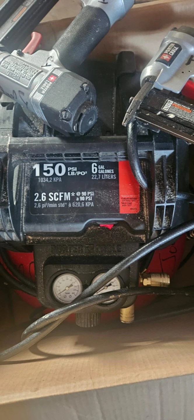 PORTER+CABLE Combo Kit Air Compressor with 2 Nailer - photo 2