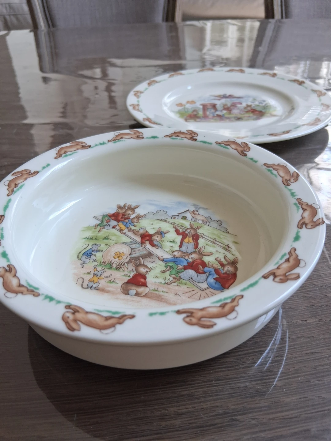 Peter Rabbit Baby Bowl and Plate Set - photo 3