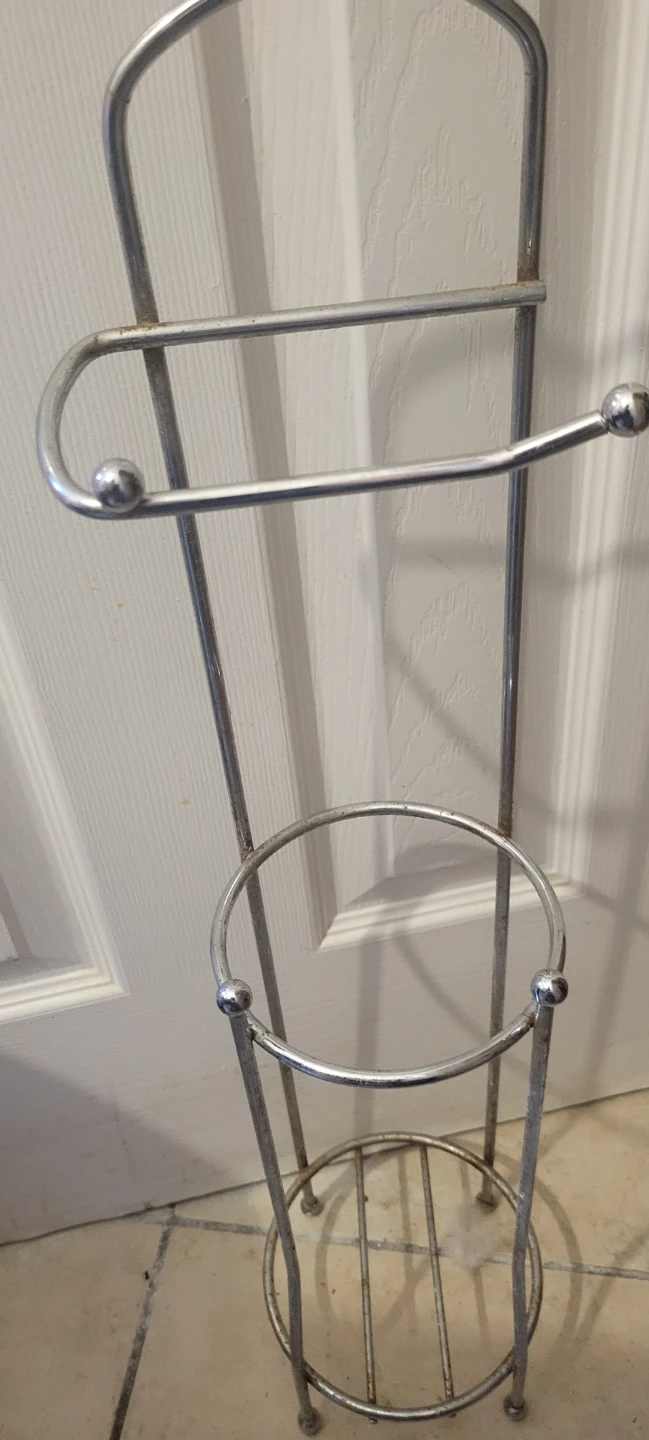 Silver Metal Toilet Paper Holder