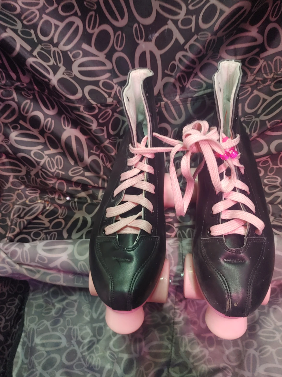 Black and Pink Roller Skates - Size 38 - photo 3