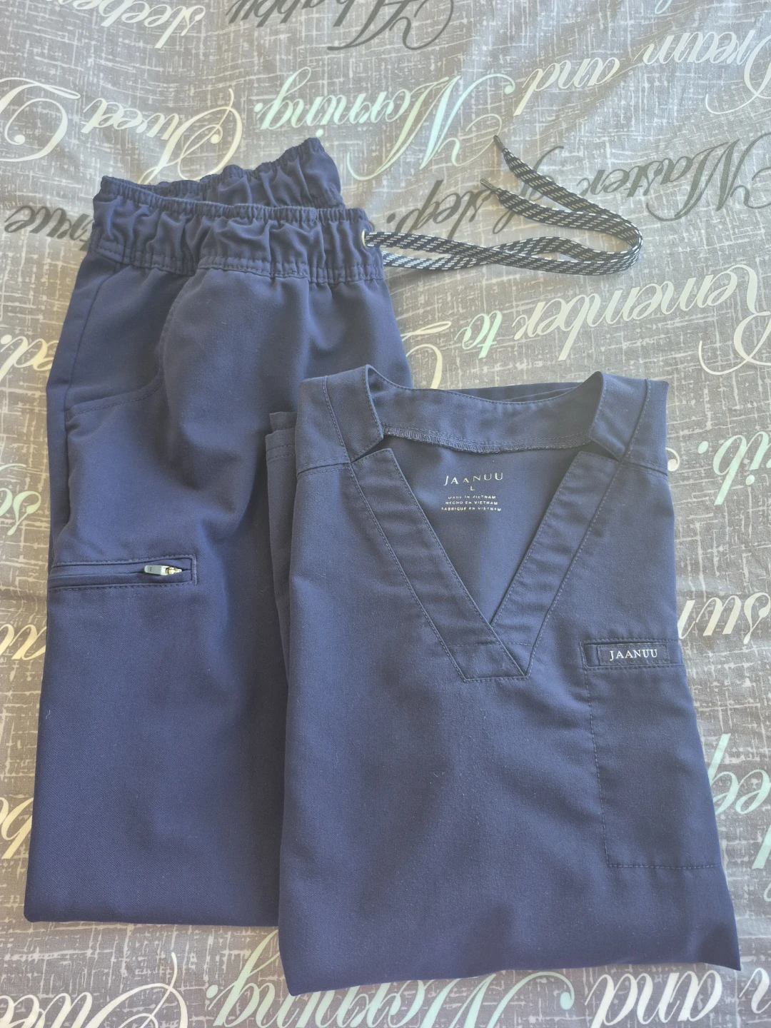 Jaanuu Navy Blue Scrub Set