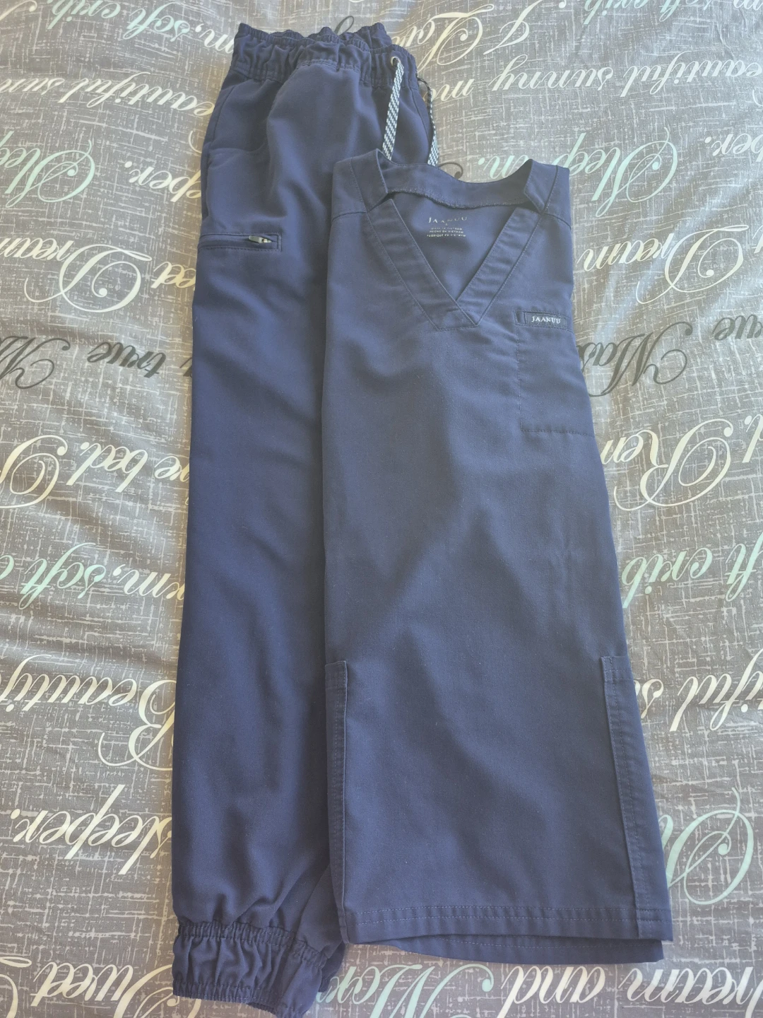 Jaanuu Navy Blue Scrub Set - photo 2