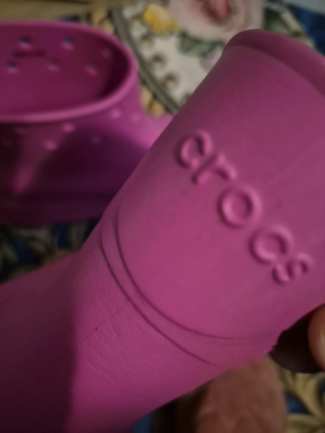 Pink Crocs Rain Boots