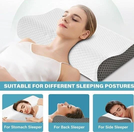 Memory Foam Cervical Pillow for Neck Pain Relief - photo 3