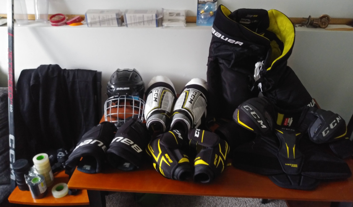 Bauer and CCM Hockey Equipment Bundle