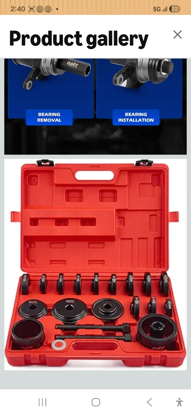 O&M Tools 24-Piece Wheel Bearing Puller Set - photo 5