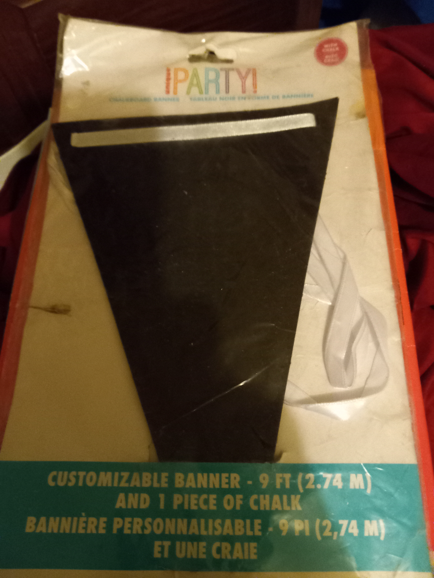 iParty Customizable Chalkboard Banner - 9 ft
