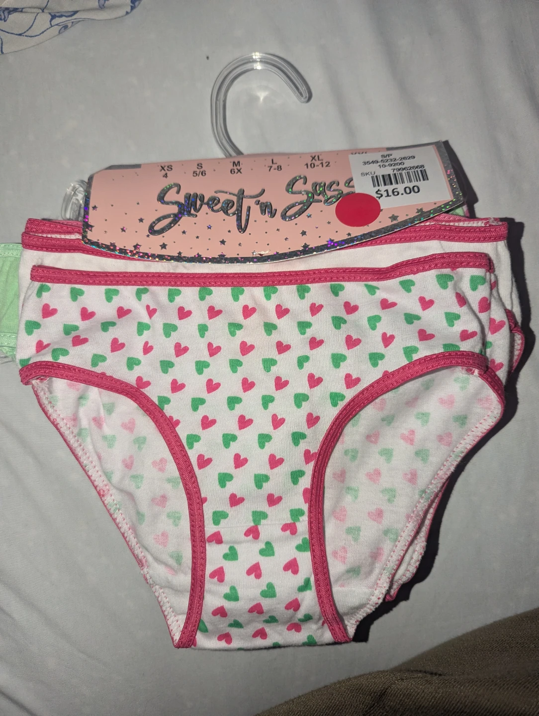 Sweet 'n Sassy Girls' Underwear - Size 5/6