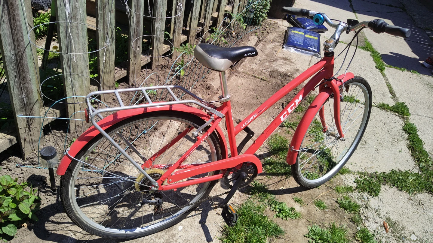 Red CCM Lucerne Women's Cruiser Bicycle