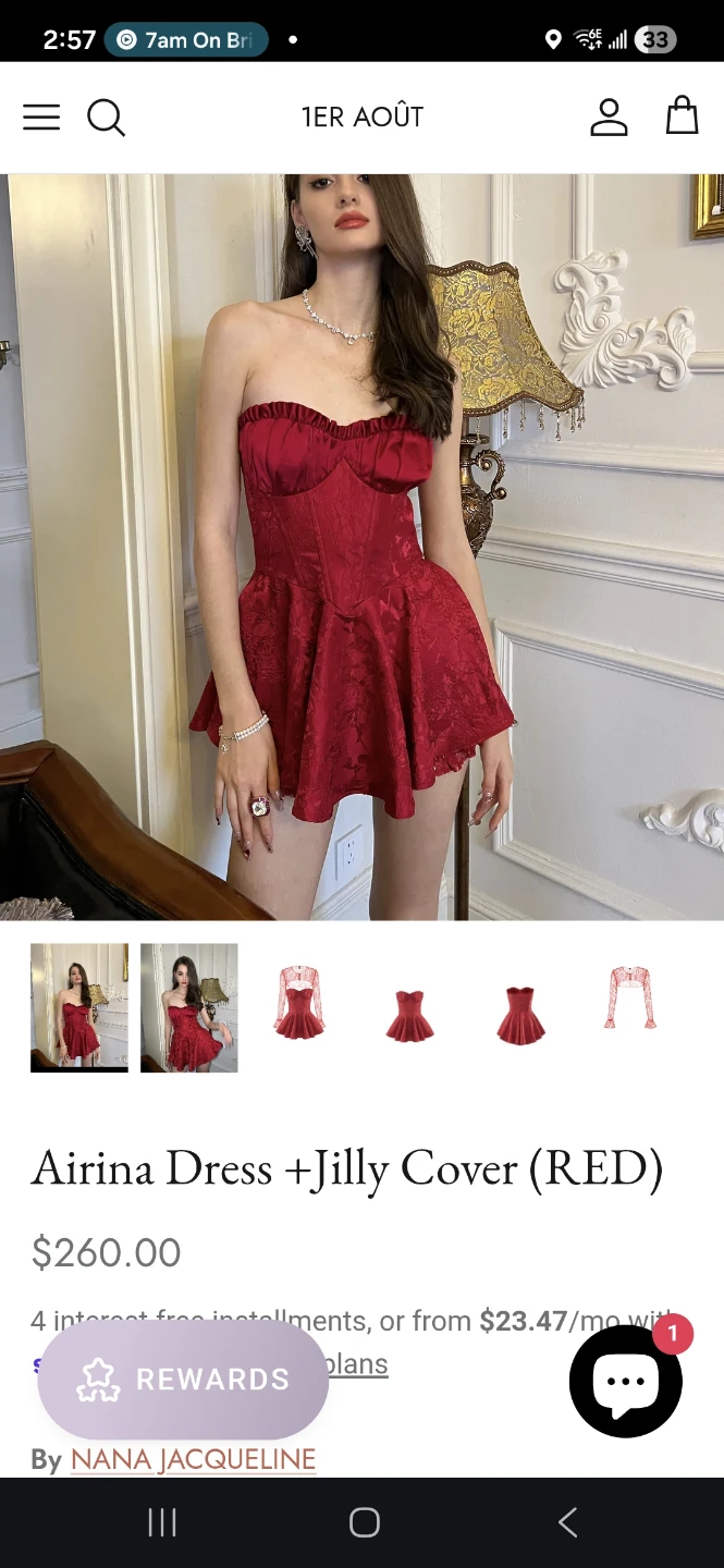 Nana Jacqueline Airina Dress + Jilly Cover Red