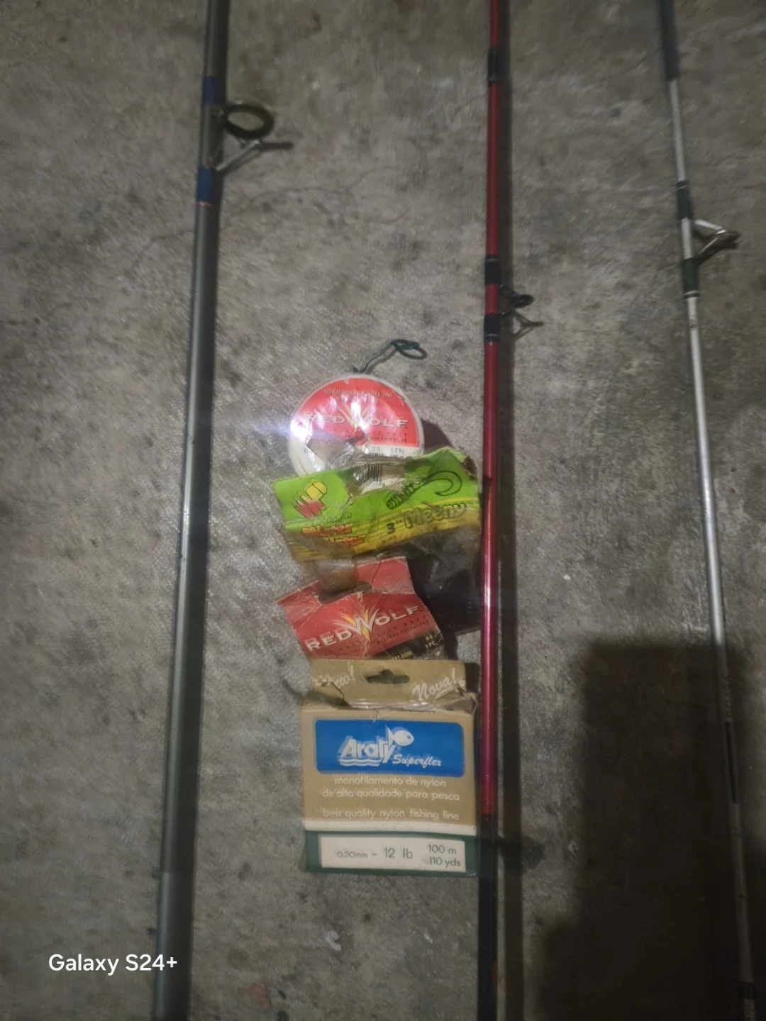 3 Fishing Rods with Reels and Tackle - photo 2