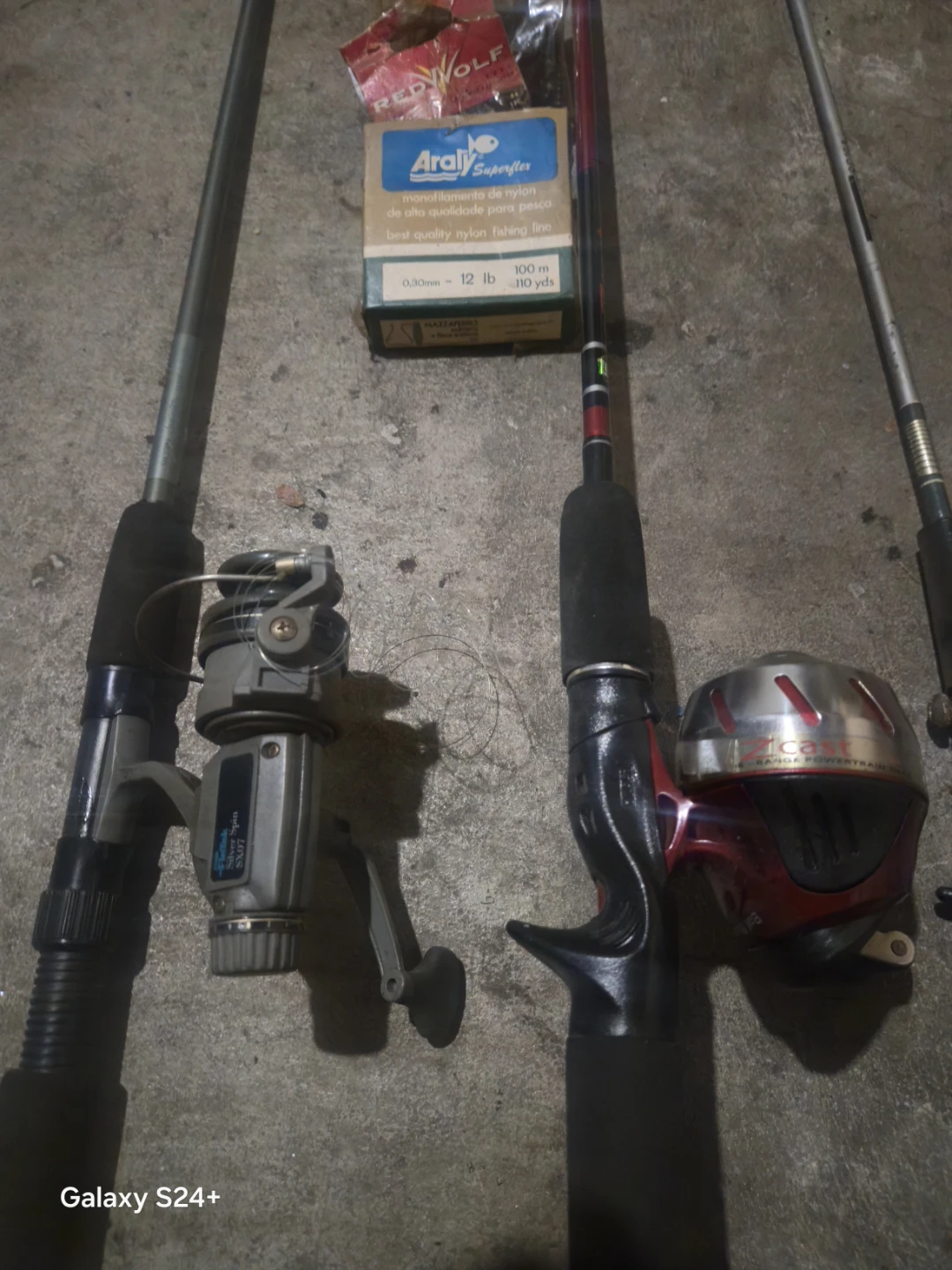 3 Fishing Rods with Reels and Tackle - photo 4